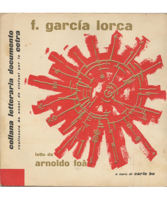 F. García Lorca Letto Da Arnoldo Foà [Arnoldo Foà] - Vinyl 7", 33 ? RPM, EP