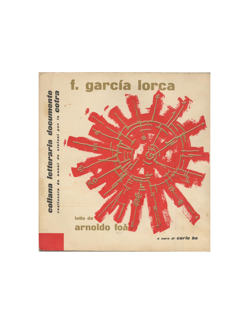 F. García Lorca Letto Da Arnoldo Foà [Arnoldo Foà] - Vinyl 7", 33 ? RPM, EP