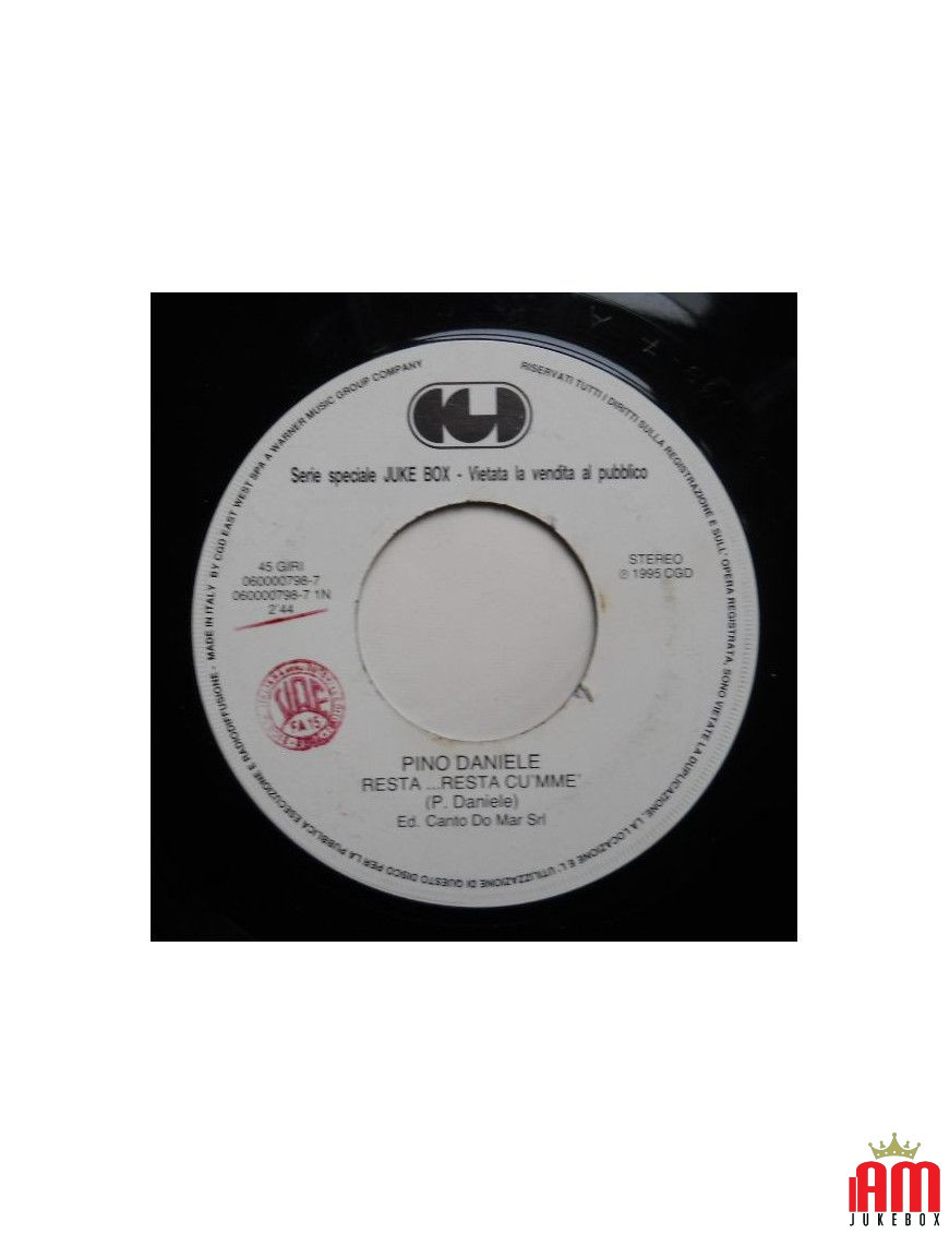 Resta...Resta Cu 'Mme' Bum Bum [Pino Daniele,...] - Vinyl 7", 45 RPM, Jukebox [product.brand] 1 - Shop I'm Jukebox 