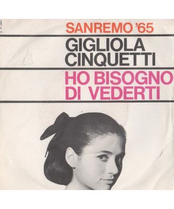 I Need to See You [Gigliola Cinquetti] - Vinyl 7", 45 RPM [product.brand] 1 - Shop I'm Jukebox 