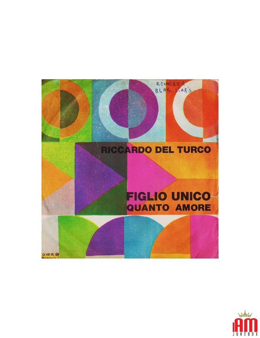 Figlio Unico Quanto Amore [Riccardo Del Turco] - Vinyl 7", 45 RPM [product.brand] 1 - Shop I'm Jukebox 