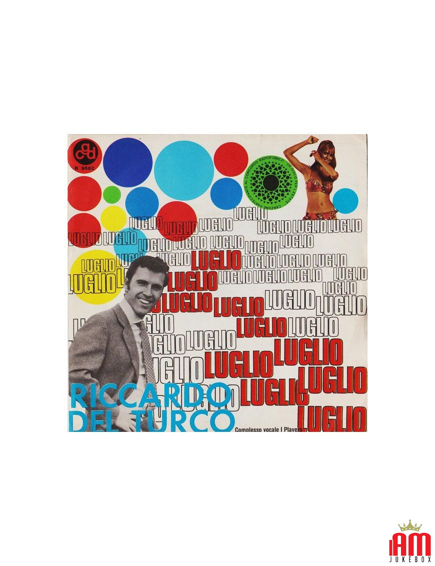 Juillet [Riccardo Del Turco] - Vinyl 7", 45 RPM, Réédition [product.brand] 1 - Shop I'm Jukebox 