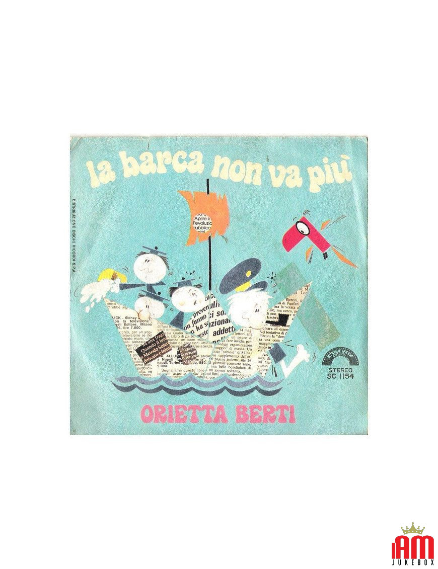 Le bateau ne va plus [Orietta Berti] - Vinyle 7", 45 tr/min, stéréo [product.brand] 1 - Shop I'm Jukebox 