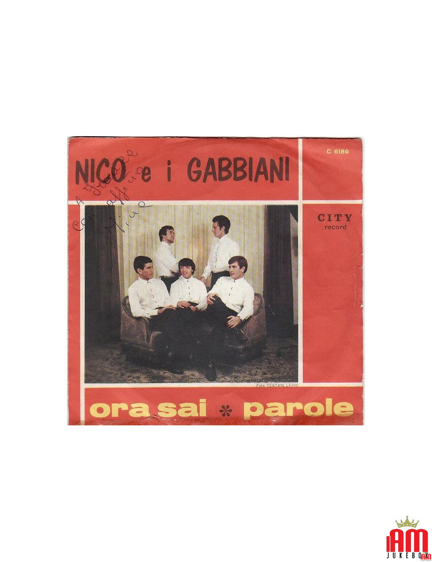 Ora Sai   Parole [Nico E I Gabbiani] - Vinyl 7", 45 RPM