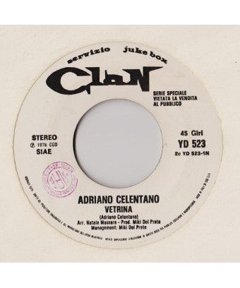 Showcase [Adriano Celentano] – Vinyl 7", 45 RPM, Jukebox [product.brand] 1 - Shop I'm Jukebox 