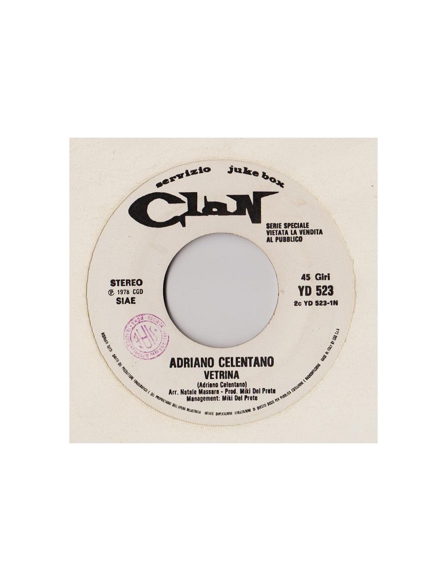 Showcase [Adriano Celentano] – Vinyl 7", 45 RPM, Jukebox [product.brand] 1 - Shop I'm Jukebox 