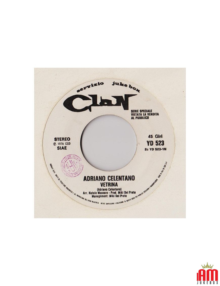 Showcase [Adriano Celentano] - Vinyle 7", 45 tours, Jukebox [product.brand] 1 - Shop I'm Jukebox 