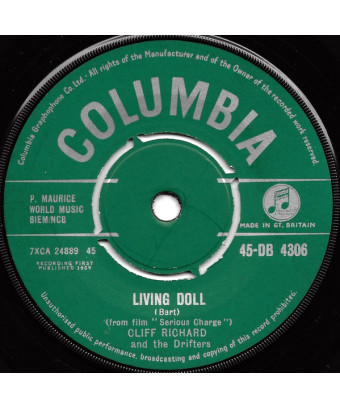 Living Doll [Cliff Richard & The Drifters] - Vinyle 7", 45 tr/min, Single [product.brand] 1 - Shop I'm Jukebox 