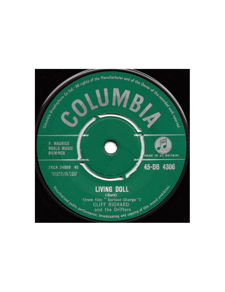 Living Doll [Cliff Richard & The Drifters] – Vinyl 7", 45 RPM, Single [product.brand] 1 - Shop I'm Jukebox 