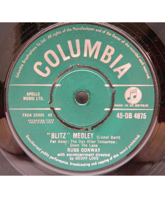 "Blitz" Medley "Oliver" Medley [Russ Conway] - Vinyle 7", Single
