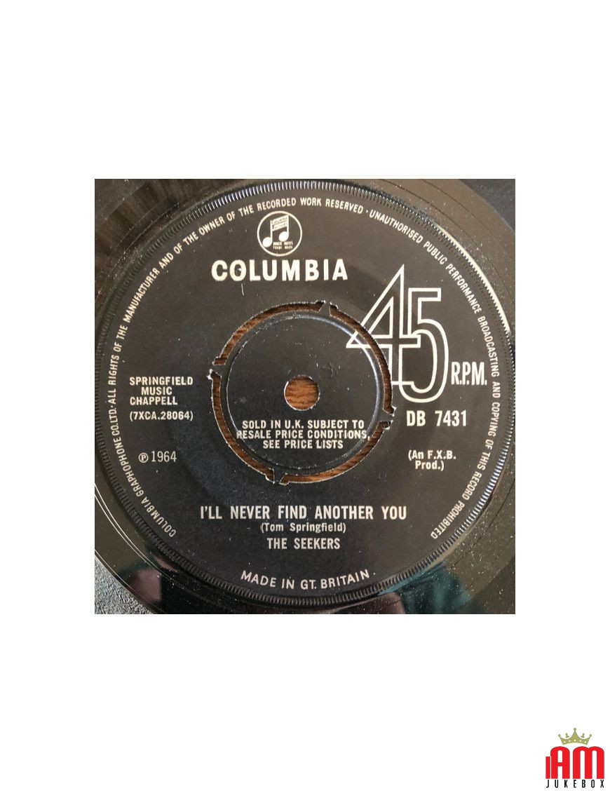 I'll Never Find Another You [The Seekers] - Vinyl 7", 45 RPM, Single [product.brand] 1 - Shop I'm Jukebox 