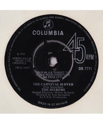 The Carnival Is Over [The Seekers] - Vinyl 7", 45 RPM [product.brand] 1 - Shop I'm Jukebox 