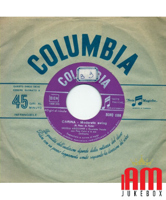 Carina je cherchais une femme [Nicola Arigliano] - Vinyl 7", 45 RPM [product.brand] 1 - Shop I'm Jukebox 