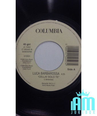 Cellai Only You When the Sun Sets [Luca Barbarossa,...] - Vinyle 7", 45 RPM, Jukebox [product.brand] 1 - Shop I'm Jukebox 