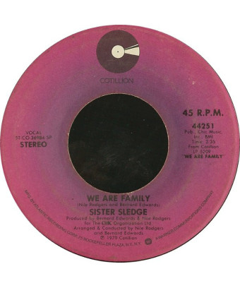 We Are Family [Sister Sledge] – Vinyl 7", 45 RPM, Single, Stereo [product.brand] 1 - Shop I'm Jukebox 