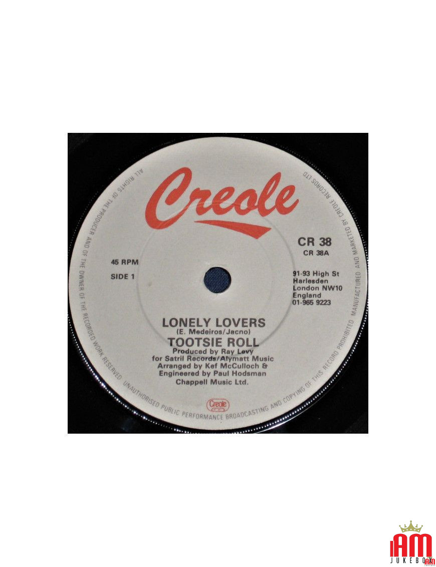 Lonely Lovers [Tootsie Roll] – Vinyl 7", 45 RPM [product.brand] 1 - Shop I'm Jukebox 