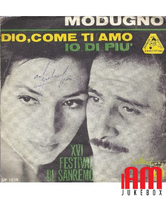 God, How I Love You More [Domenico Modugno] - Vinyl 7", 45 RPM [product.brand] 1 - Shop I'm Jukebox 