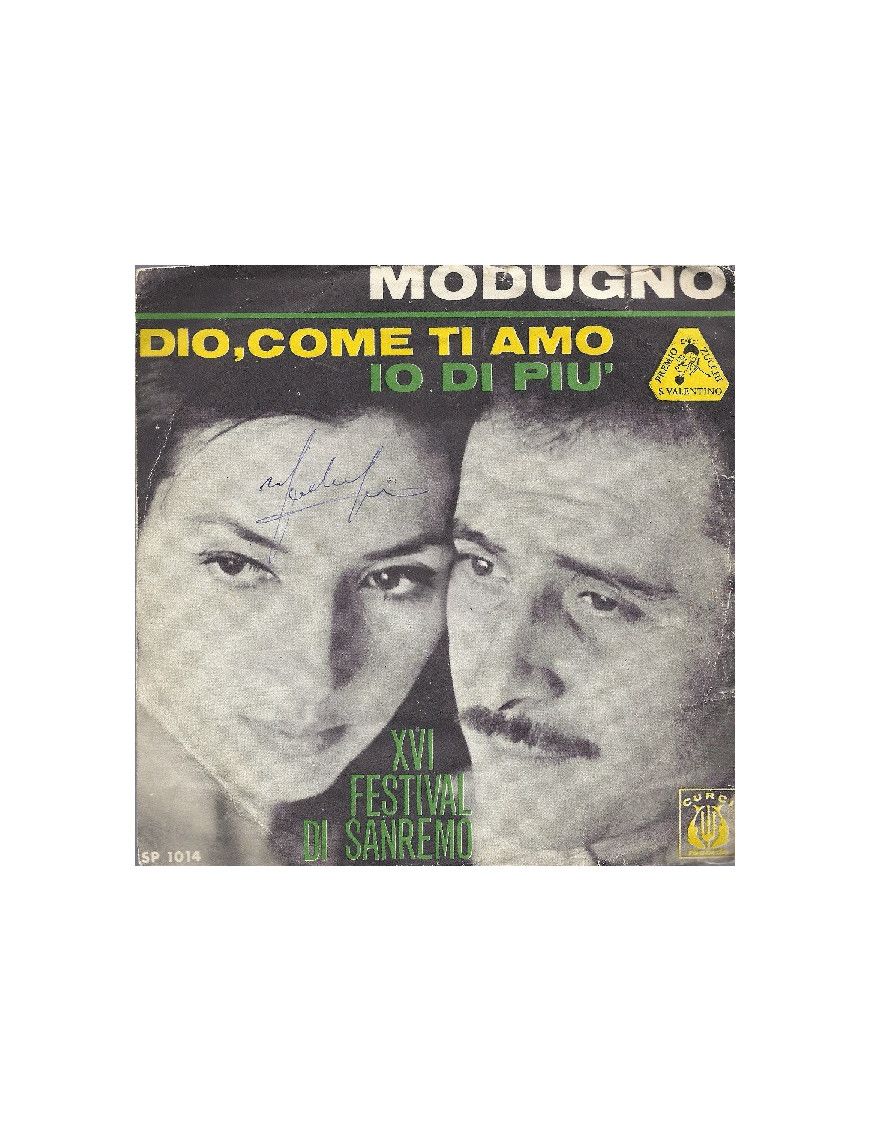 Dieu, comme je t'aime plus [Domenico Modugno] - Vinyl 7", 45 RPM [product.brand] 1 - Shop I'm Jukebox 