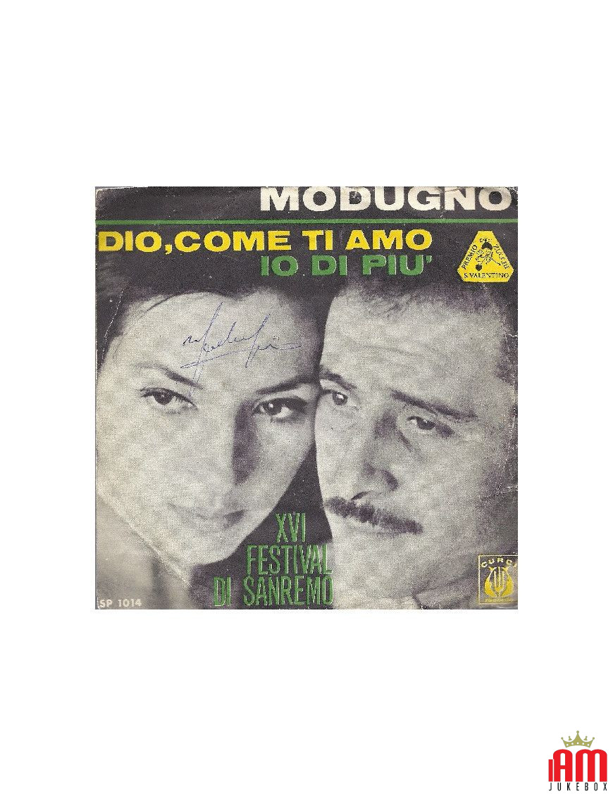 Dio, Come Ti Amo Io Di Più [Domenico Modugno] - Vinyl 7", 45 RPM [product.brand] 1 - Shop I'm Jukebox 