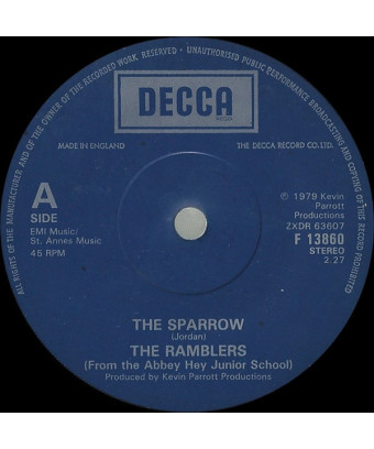 The Sparrow [The Ramblers (From The Abbey Hey Junior School)] - Vinyl 7", 45 RPM, Single, Stereo