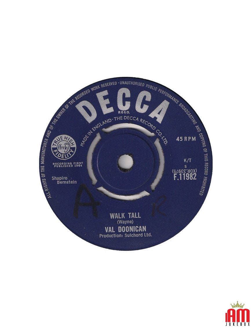 Walk Tall [Val Doonican] - Vinyle 7", 45 RPM, Single [product.brand] 1 - Shop I'm Jukebox 