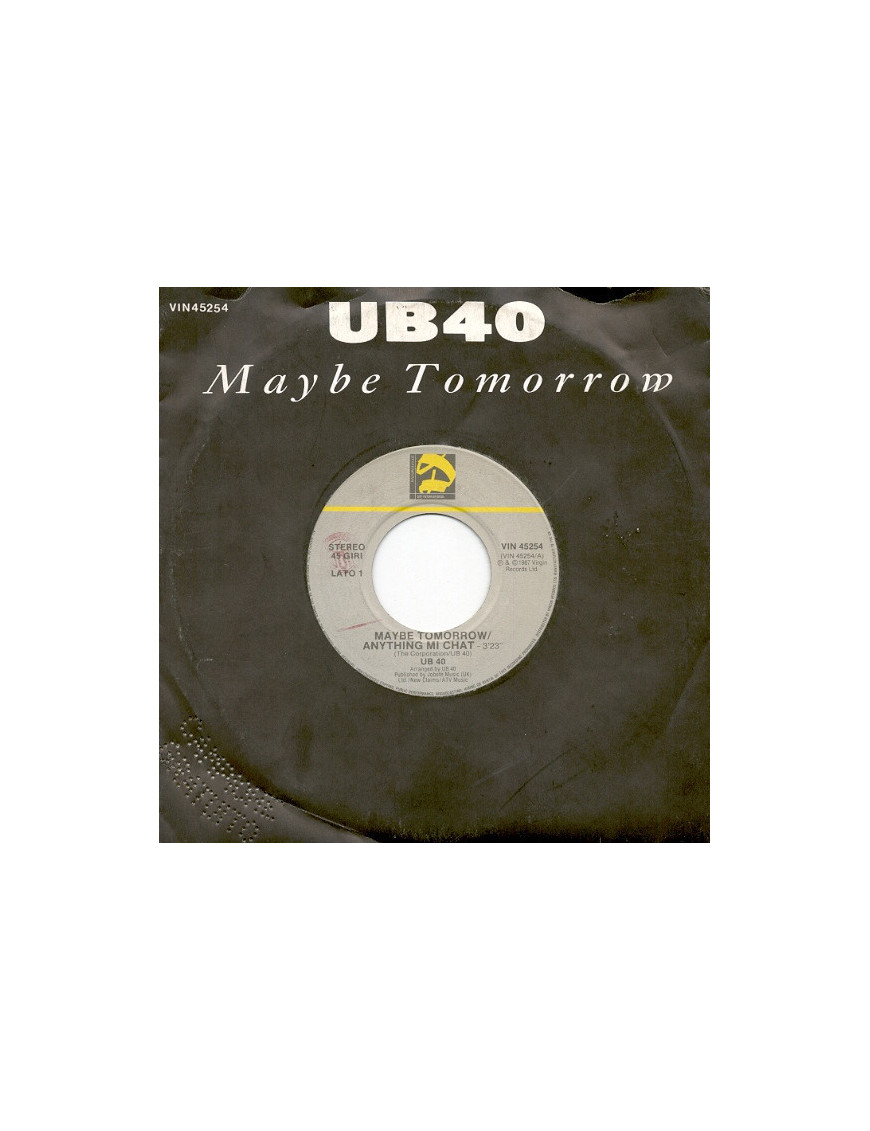 Maybe Tomorrow [UB40] – Vinyl 7", 45 RPM, Single [product.brand] 1 - Shop I'm Jukebox 