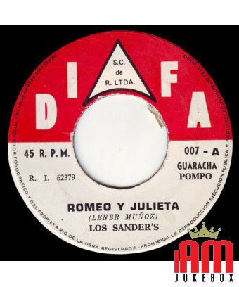 Romeo Y Julieta Chanchullo [Los Sander's De Ñaña] – Vinyl 7", 45 RPM [product.brand] 1 - Shop I'm Jukebox 