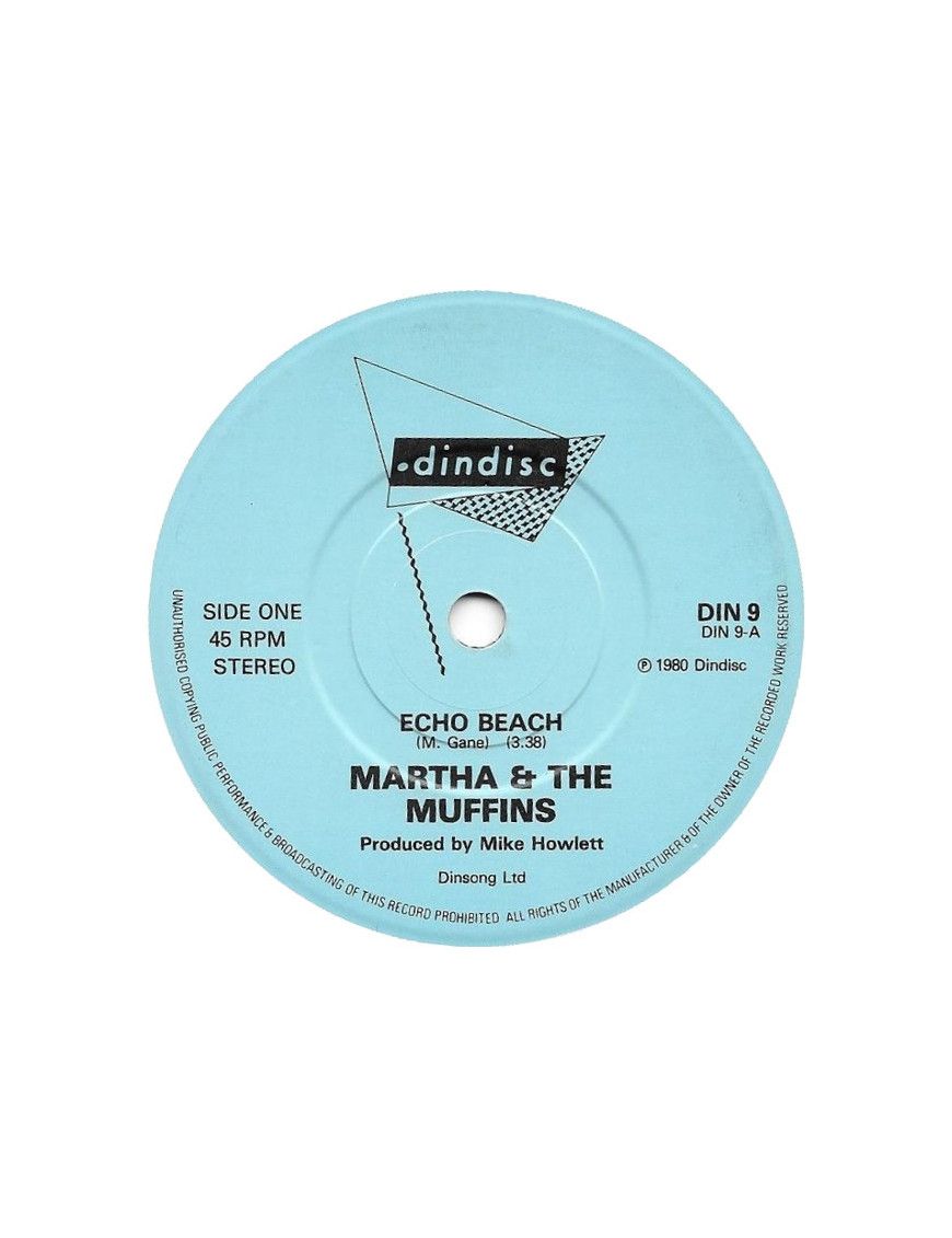 Echo Beach [Martha And The Muffins] - Vinyl 7", 45 RPM, Single, Repress [product.brand] 1 - Shop I'm Jukebox 