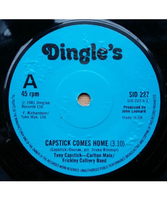 Capstick Comes Home The Sheffield Grinder [Tony Capstick,...] - Vinyle 7", 45 tr/min, simple