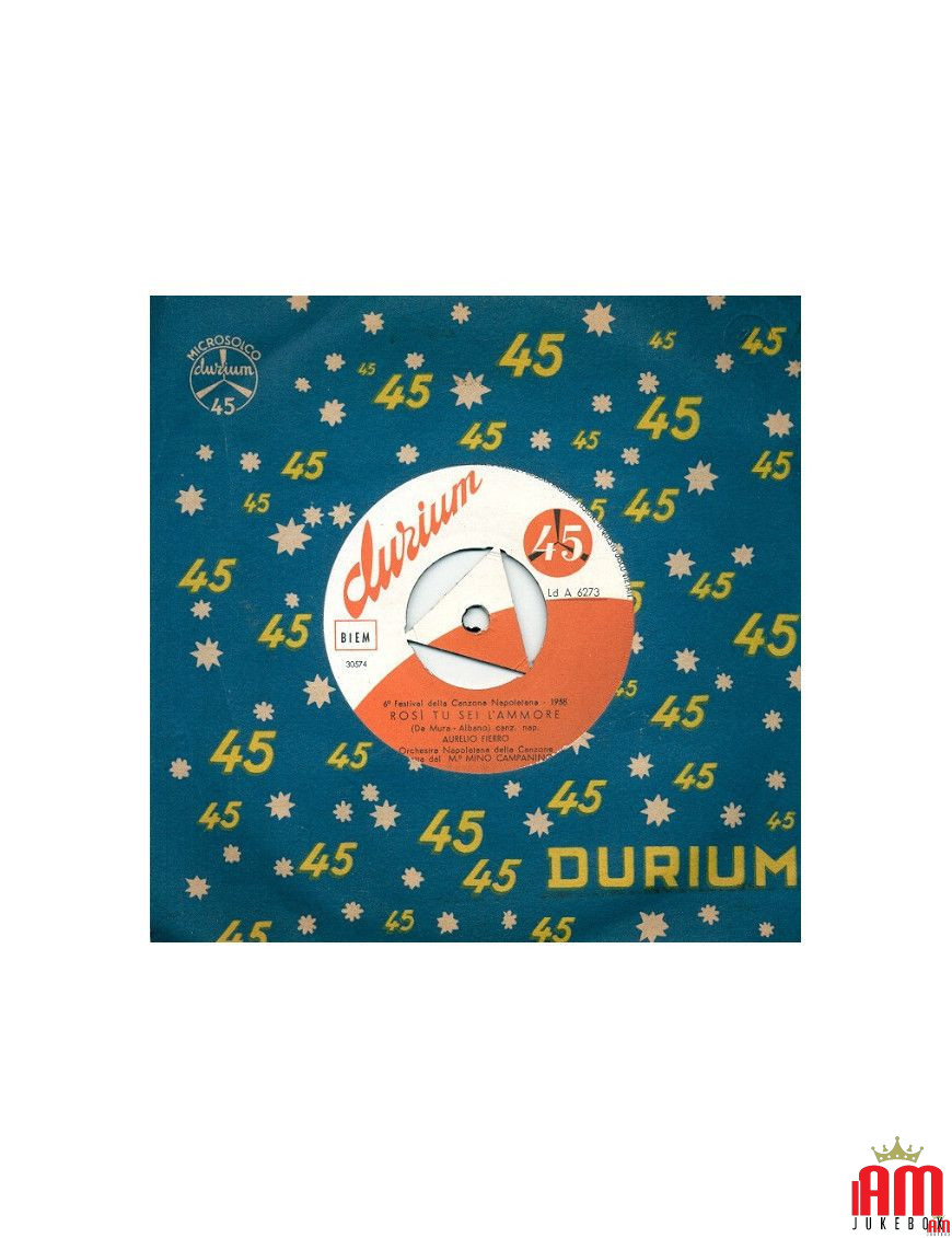 Vurria Rosi Tu Sei L'Ammore [Aurelio Fierro] - Vinyle 7", 45 tours [product.brand] 1 - Shop I'm Jukebox 