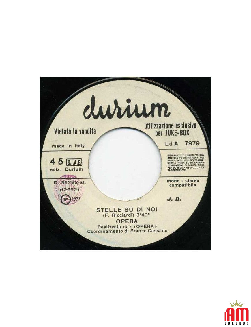 Stars Over Us I Feel Love [Gli Opera,...] - Vinyl 7", 45 RPM, Jukebox [product.brand] 1 - Shop I'm Jukebox 