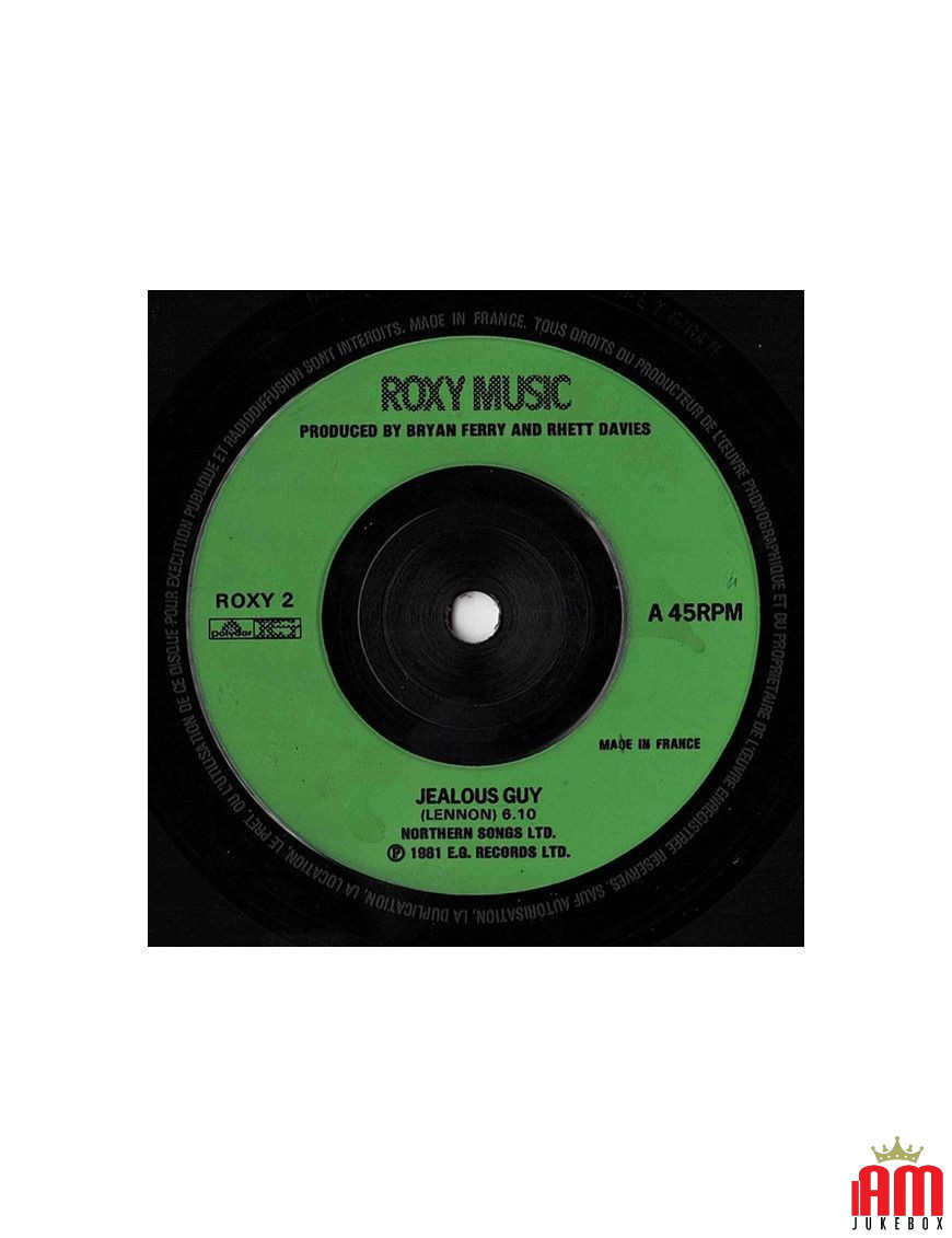 Jealous Guy [Roxy Music] - Vinyl 7", Single, 45 RPM [product.brand] 1 - Shop I'm Jukebox 