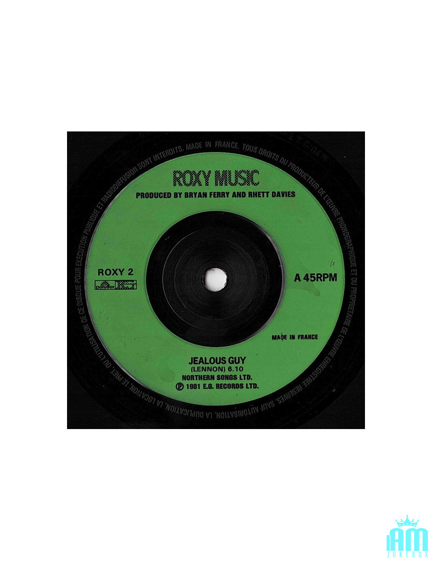 Jealous Guy [Roxy Music] - Vinyle 7", Single, 45 tours [product.brand] 1 - Shop I'm Jukebox 