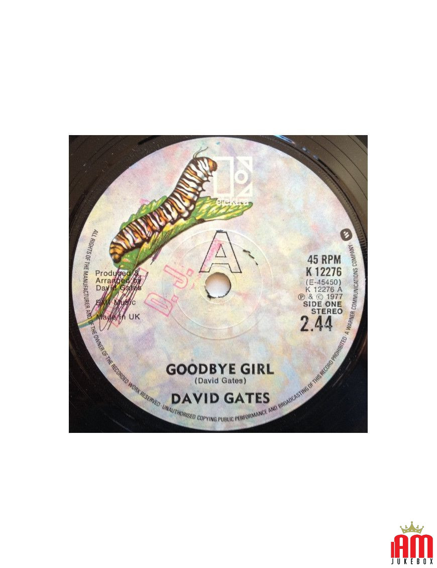 Goodbye Girl [David Gates] - Vinyl 7", 45 RPM, Single, Stereo [product.brand] 1 - Shop I'm Jukebox 