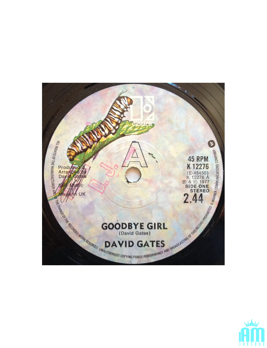 Goodbye Girl [David Gates] - Vinyl 7", 45 tours, Single, Stéréo [product.brand] 1 - Shop I'm Jukebox 