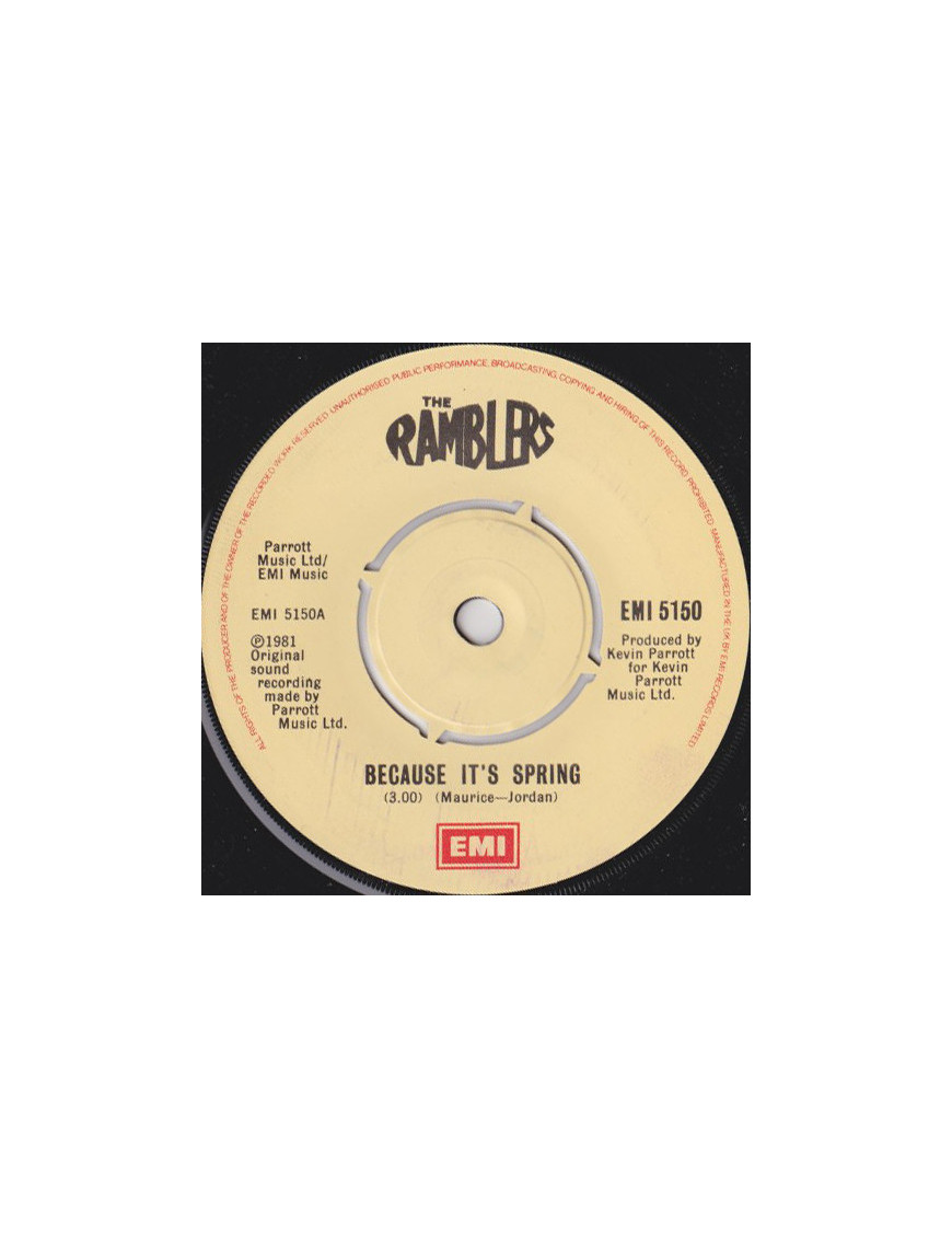 Because It's Spring [The Ramblers (From The Abbey Hey Junior School)] - Vinyl 7", Single