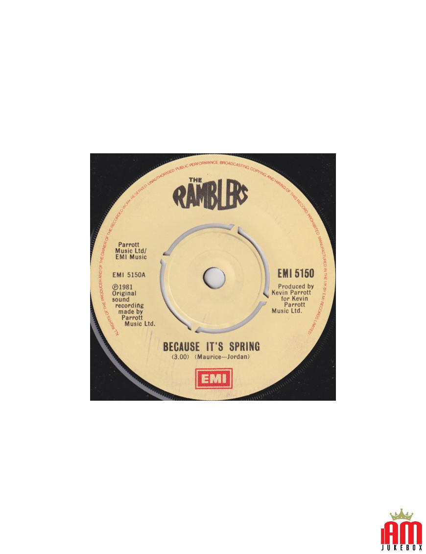 Because It's Spring [The Ramblers (From The Abbey Hey Junior School)] - Vinyl 7", Single [product.brand] 1 - Shop I'm Jukebox 