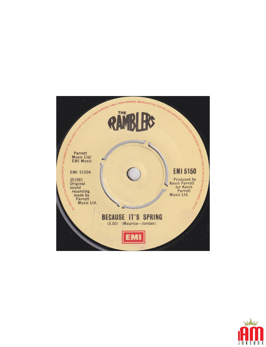 Parce que c'est le printemps [The Ramblers (From The Abbey Hey Junior School)] - Vinyl 7", Single