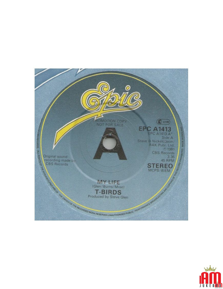 Ma vie [T-Birds (5)] - Vinyle 7", Single, Promo [product.brand] 1 - Shop I'm Jukebox 