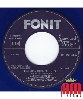 Nel Blu, Dipinto Di Blu [Domenico Modugno] – Vinyl 7", 45 RPM, Single