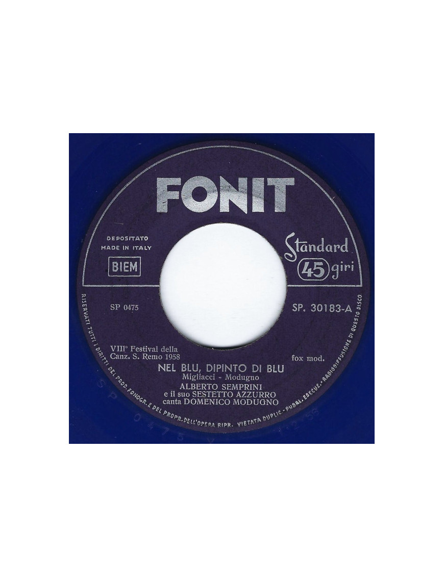 Nel Blu, Dipinto Di Blu [Domenico Modugno] – Vinyl 7", 45 RPM, Single [product.brand] 1 - Shop I'm Jukebox 