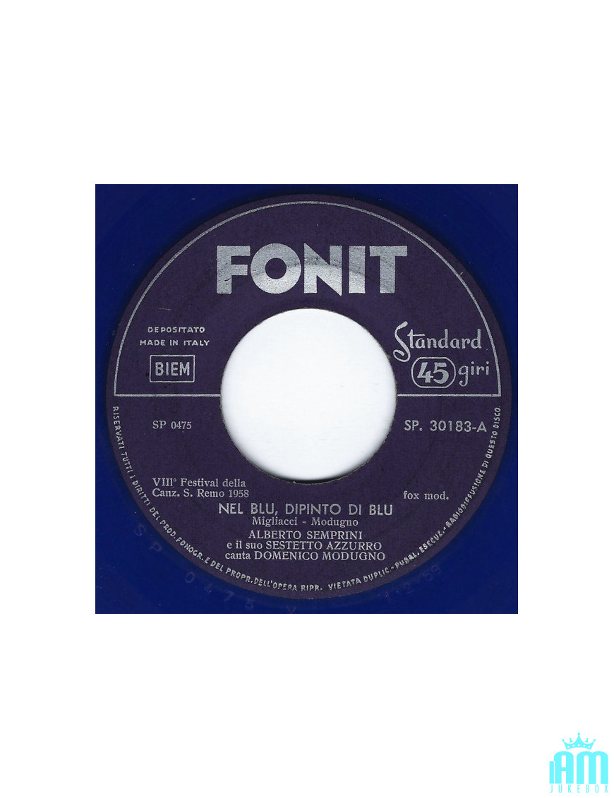Nel Blu, Dipinto Di Blu [Domenico Modugno] - Vinyl 7", 45 RPM, Single [product.brand] 1 - Shop I'm Jukebox 