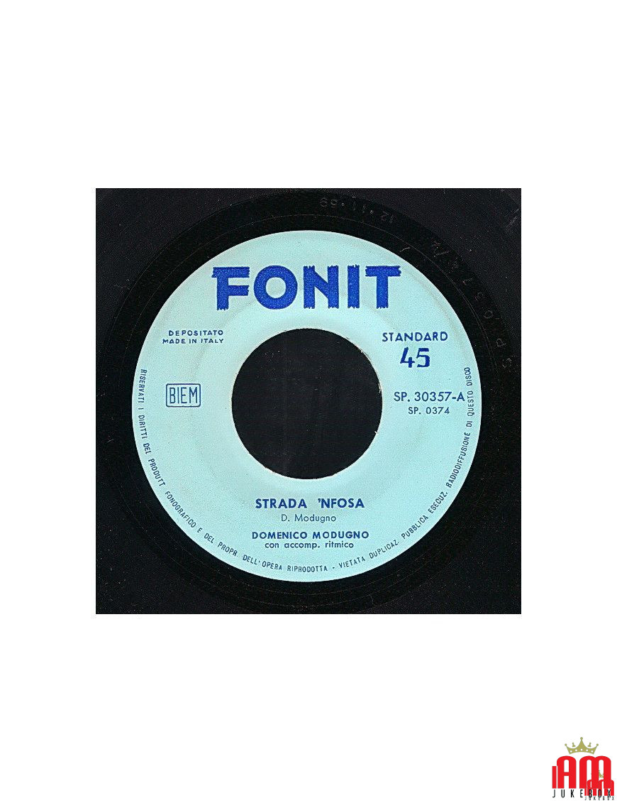 Strada 'Nfosa [Domenico Modugno] - Vinyl 7", Single [product.brand] 1 - Shop I'm Jukebox 