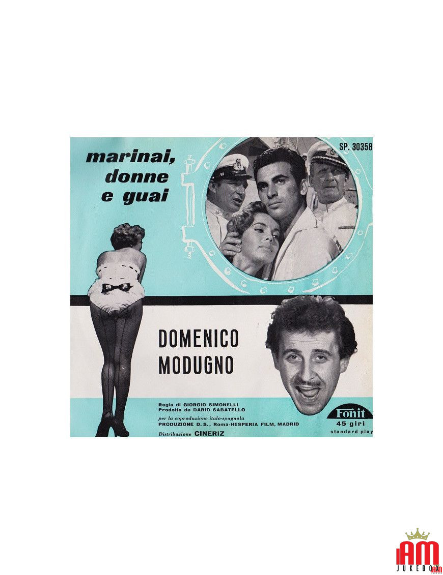 Marins, femmes et problèmes [Domenico Modugno] - Vinyle 7", 45 tours [product.brand] 1 - Shop I'm Jukebox 