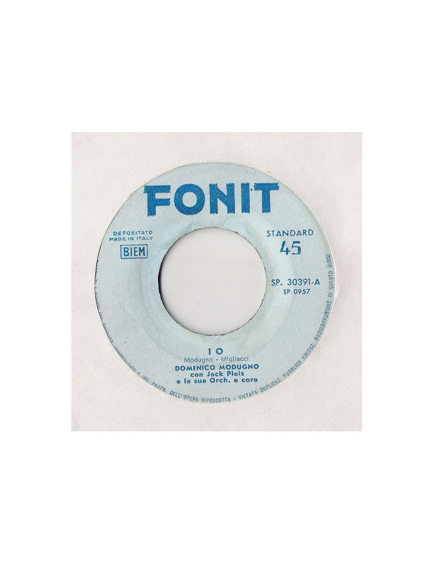 Io [Domenico Modugno] – Vinyl 7", 45 RPM [product.brand] 1 - Shop I'm Jukebox 