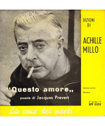 Cet Amour (Pesie By Jacques Prevert) [Achille Millo] - Vinyl 7", 45 RPM [product.brand] 1 - Shop I'm Jukebox 