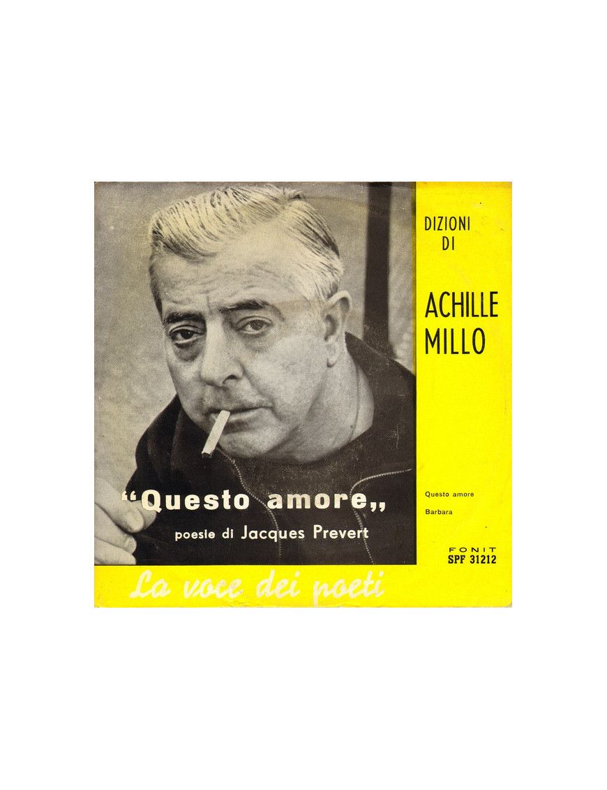 This Love (Pesie By Jacques Prevert) [Achille Millo] - Vinyl 7", 45 RPM [product.brand] 1 - Shop I'm Jukebox 