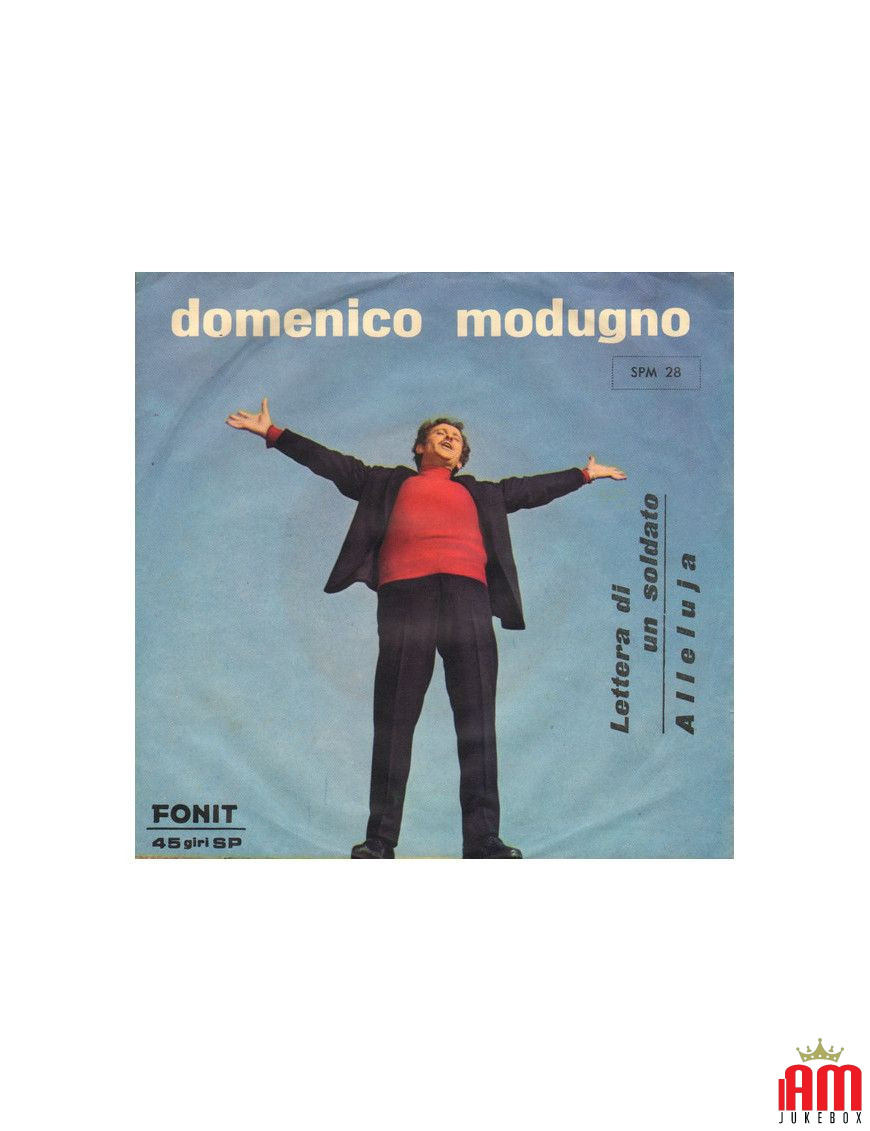 Letter From A Soldier Hallelujah [Domenico Modugno] – Vinyl 7", 45 RPM [product.brand] 1 - Shop I'm Jukebox 