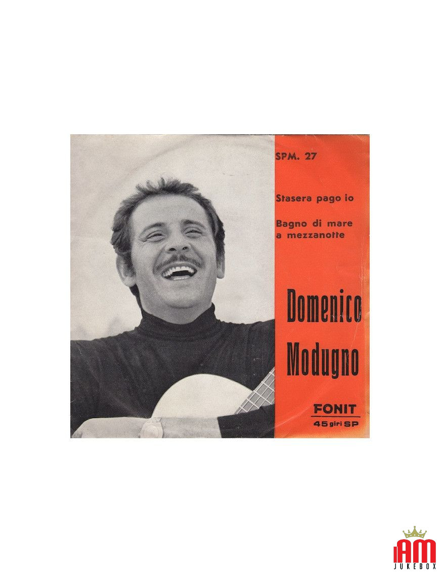 Ce soir, je paierai Bagno Di Mare à minuit [Domenico Modugno] - Vinyl 7", 45 RPM, Single [product.brand] 1 - Shop I'm Jukebox 