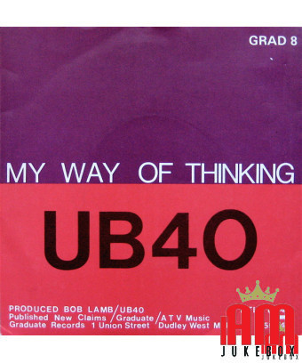 I Think It's Going To Rain My Way Of Thinking [UB40] – Vinyl 7", 45 RPM, Single [product.brand] 1 - Shop I'm Jukebox 